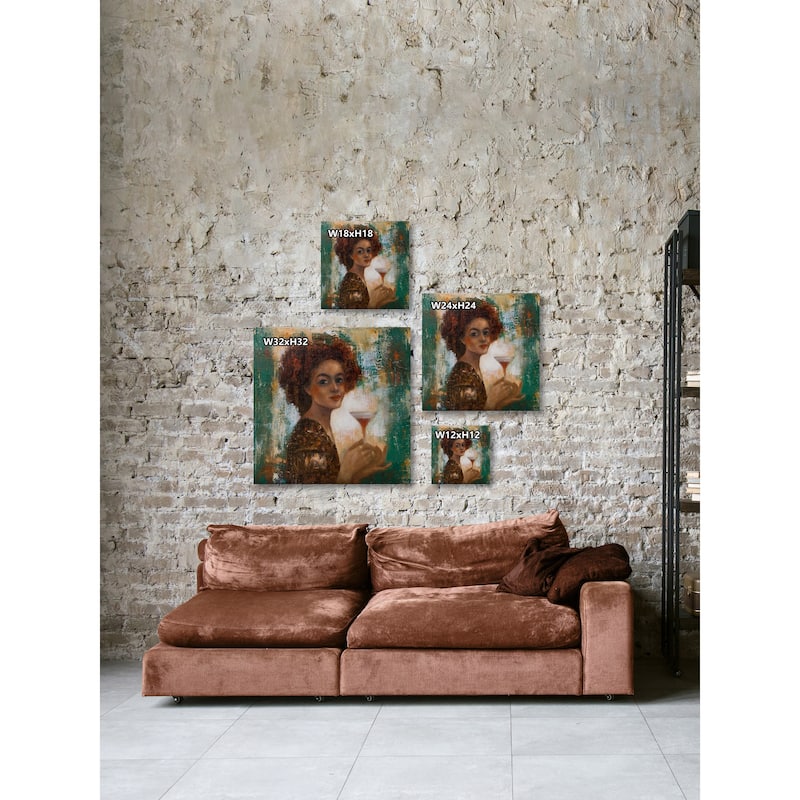 Golden Days Print on Wrapped Canvas