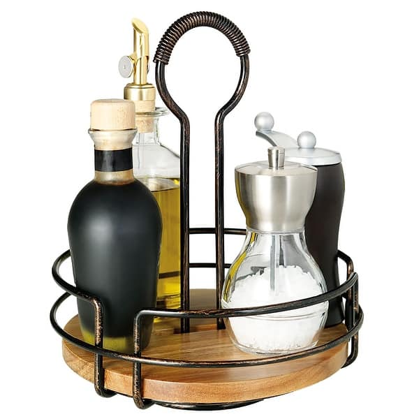 slide 2 of 4, Mikasa Gourmet Basics Hanover Condiment Caddy - 8.5" D x 9.75" H