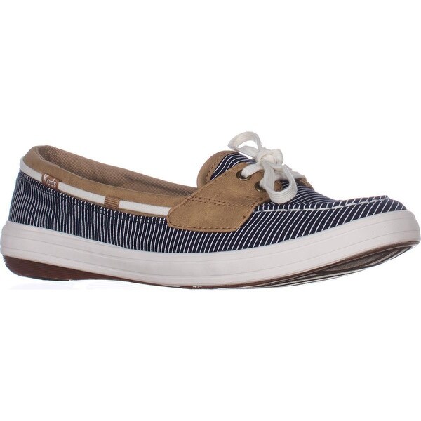 keds glimmer boat shoes navy