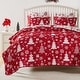 preview thumbnail 18 of 22, Greenland Home Novelty Holiday Reversible Matelasse Coverlet Set Twin - Twin XL - Peppermint Party