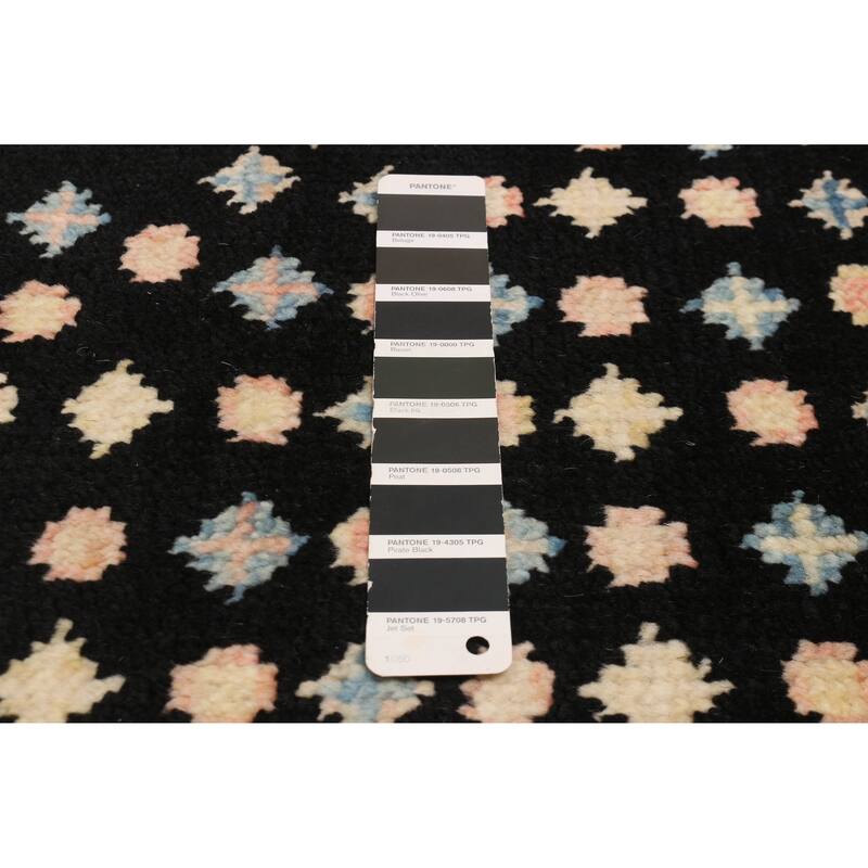 ECARPETGALLERY Hand-knotted Jules Serapi Black Wool Rug - 8'1 x 9'11