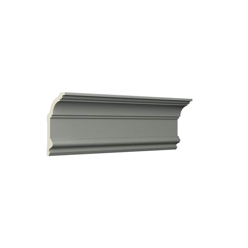 5 1/2"H x 2 1/2"P x 6 1/8"F x 94 1/2"L Charlene Crown Moulding - 1-Pack