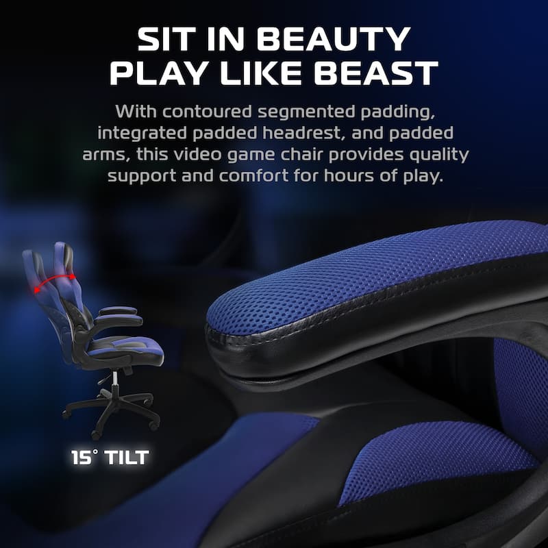 RESPAWN 3085 Ergonomic Gaming Chair, High Back PC Computer Desk Office Chair, Flip-up Arms