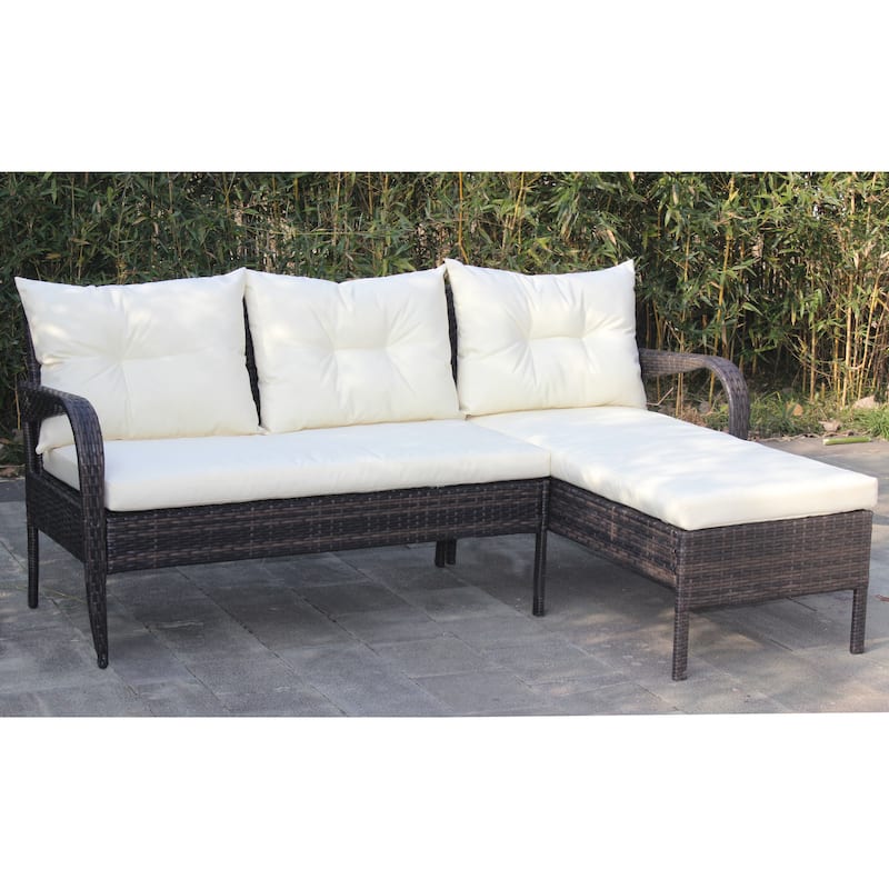 Outdoor patio Furniture sets, 2 piece Conversation set wicker Ratten