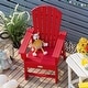 preview thumbnail 19 of 41, Costway Patio Kids' Adirondack Chair Seat Weather Resistant for Ages - See Details