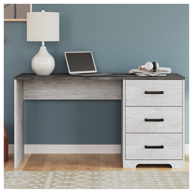 Signature Design by Ashley Shawburn White/Gray 54" Home Office Desk