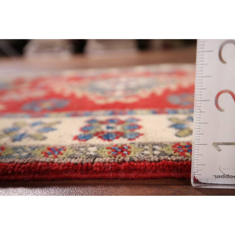 Red Kazak Accent Rug Handmade Wool Carpet - 2'2" x 3'0"