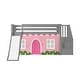 preview thumbnail 62 of 62, Max and Lily Classic Twin Low Loft with Stairs, Easy Slide and Curtain