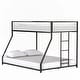 preview thumbnail 8 of 26, Bunk Bed Black with White Mesh Guard Rail