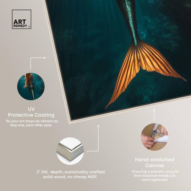 Mermaid Day Canvas by Art Remedy