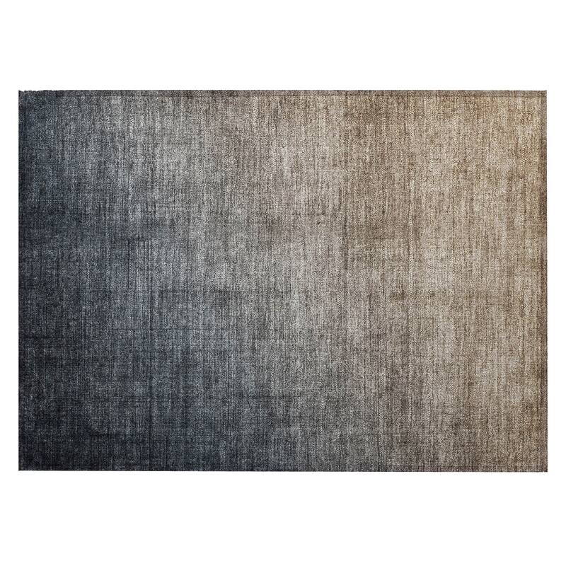 Machine Washable Indoor/ Outdoor Modern Ombre Chantille Rug
