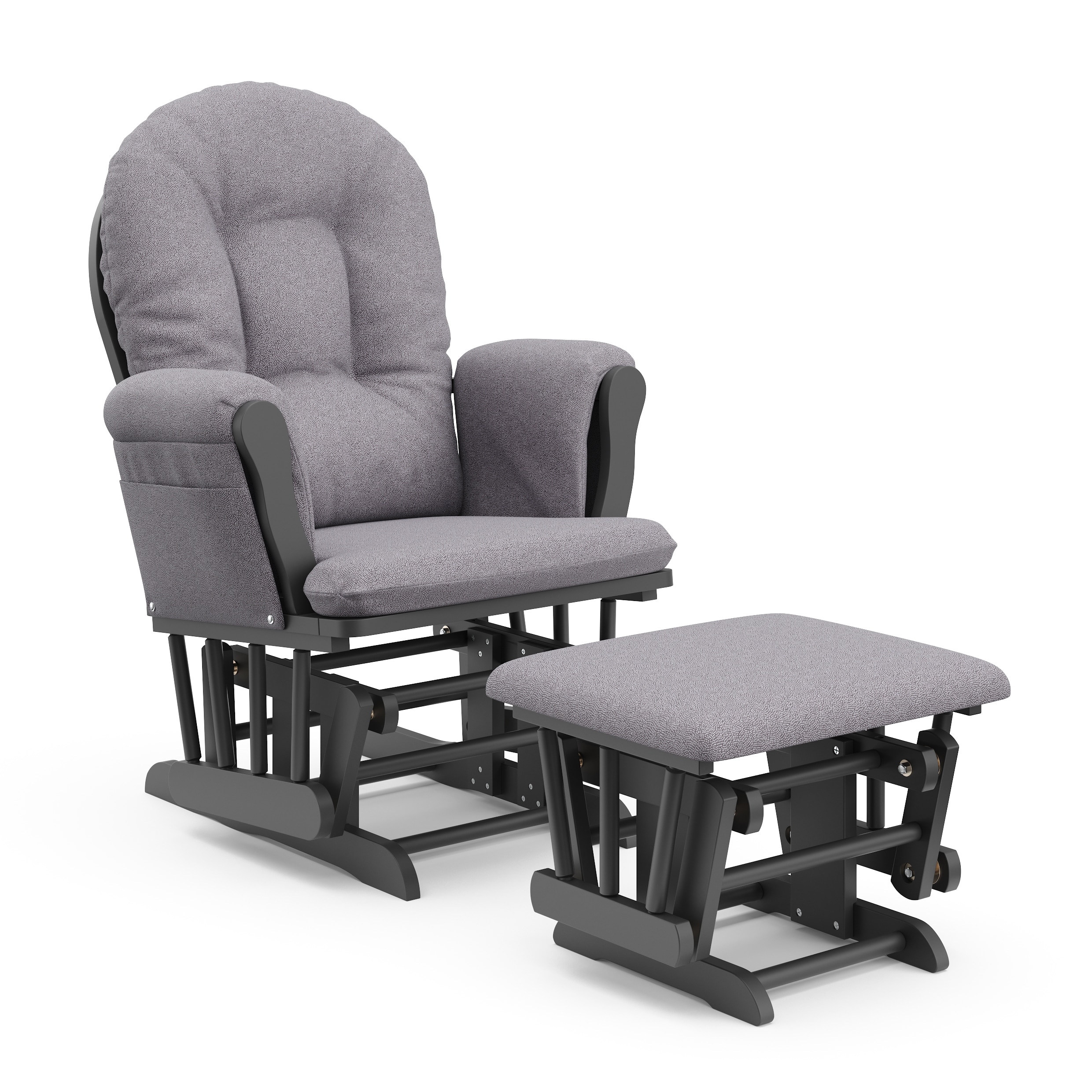 Storkcraft Premium Hoop Contemporary Glider and Ottoman