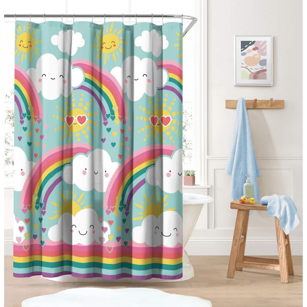 Dream Factory Rainbow Flare Shower Curtain