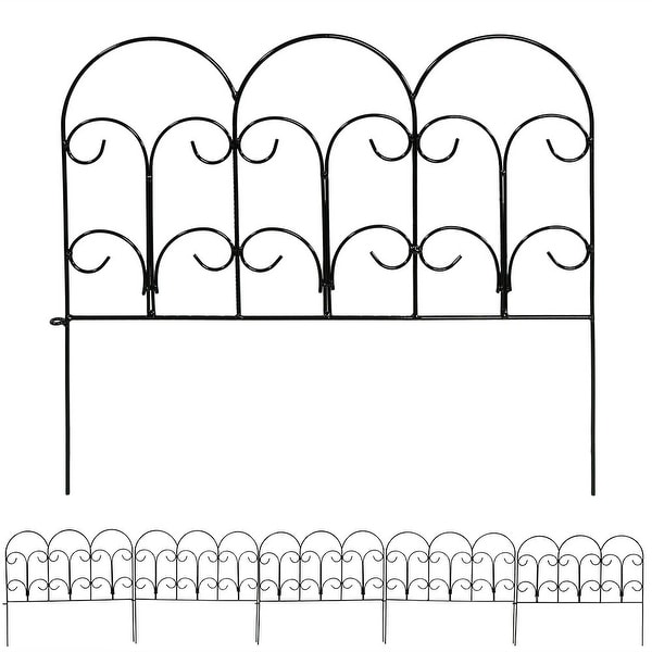 Sunnydaze Border Fence Panels, Set of 5 - Style Options Available