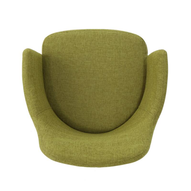 Modern Set of 2 Dining Chairs with Fabric Upholstered Backrest Seat, Wood Finish, Metal Legs for Dining Room Living Room