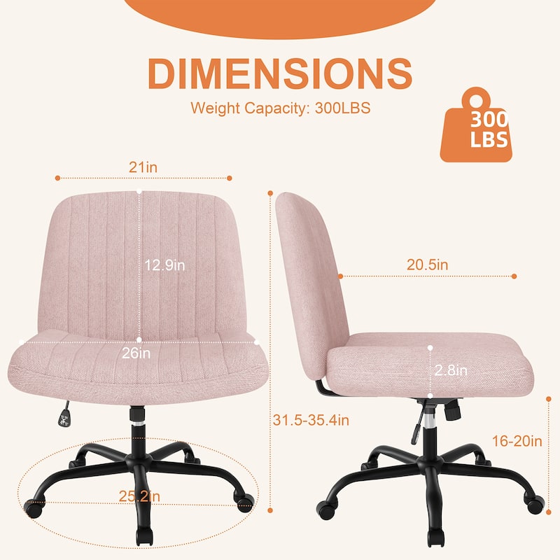 Futzca Swivel Office Ergonomic Chair with Adjustable Height & Tilt