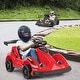 preview thumbnail 1 of 6, 6V Battery Powered Go Kart Kids Ride On Racer RC w/ Bumper & Music