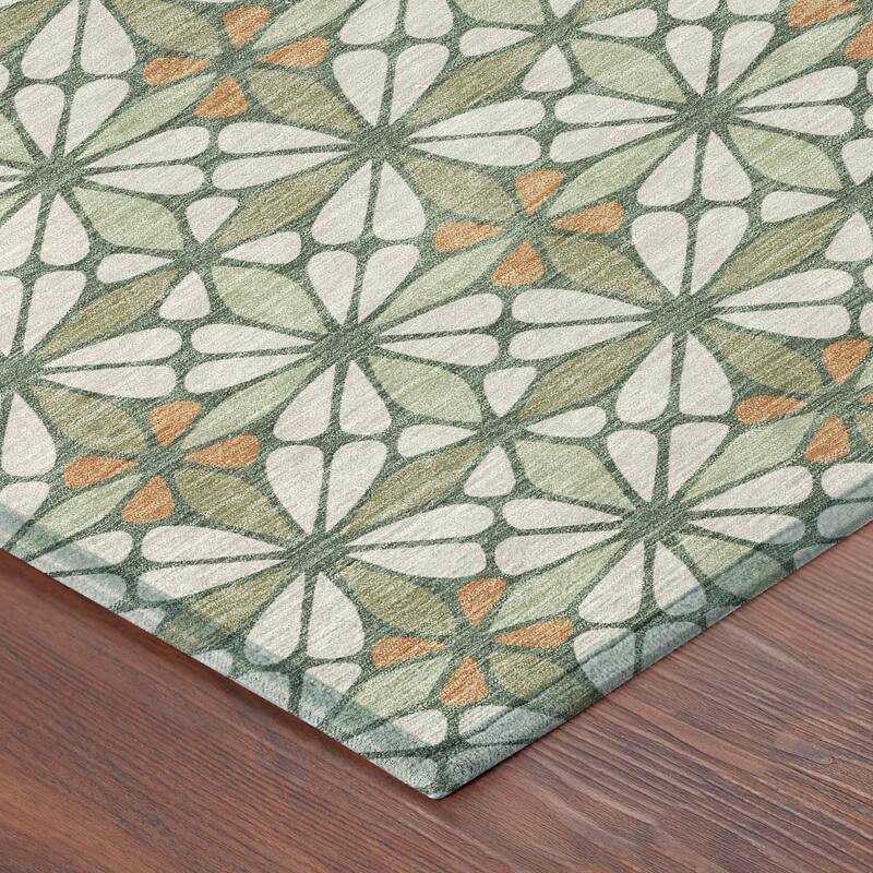 Machine Washable Indoor/ Outdoor Mosaic Pablo Chantille Rug