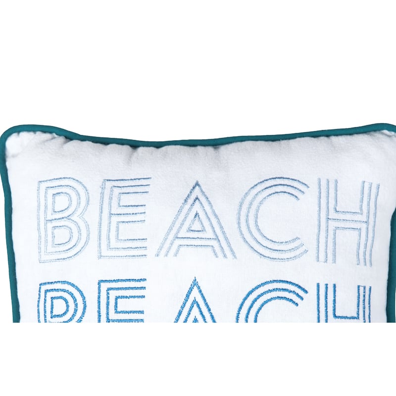 10" x 10" Retro Beach Small/Petite Accent Pillow