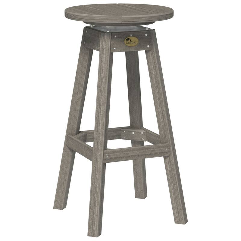 Poly Lumber Bar Stool - Coastal Gray Woodgrain