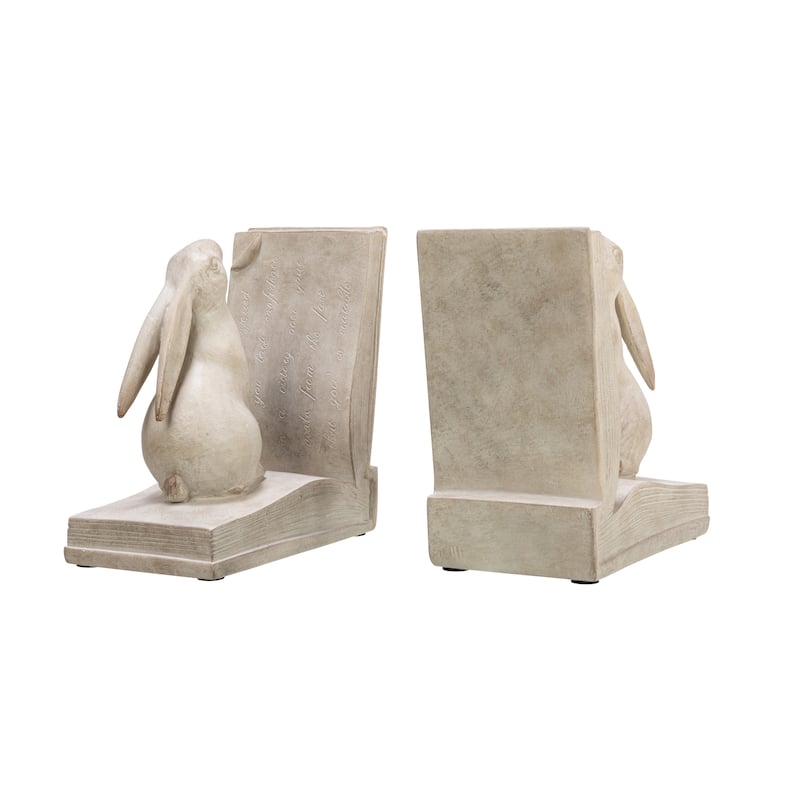 Bunny Rabbit Bookends - 12.3"L x 3.5"W x 6.1"H