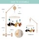 preview thumbnail 5 of 3, The Peanutshell Wooden Crib Mobile Set with Arm, Music Box and Western Woods Baby Mobile