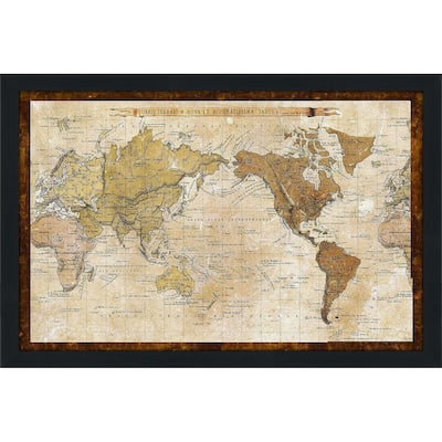 "Map of World (Horizontal)" Print on Acrylic