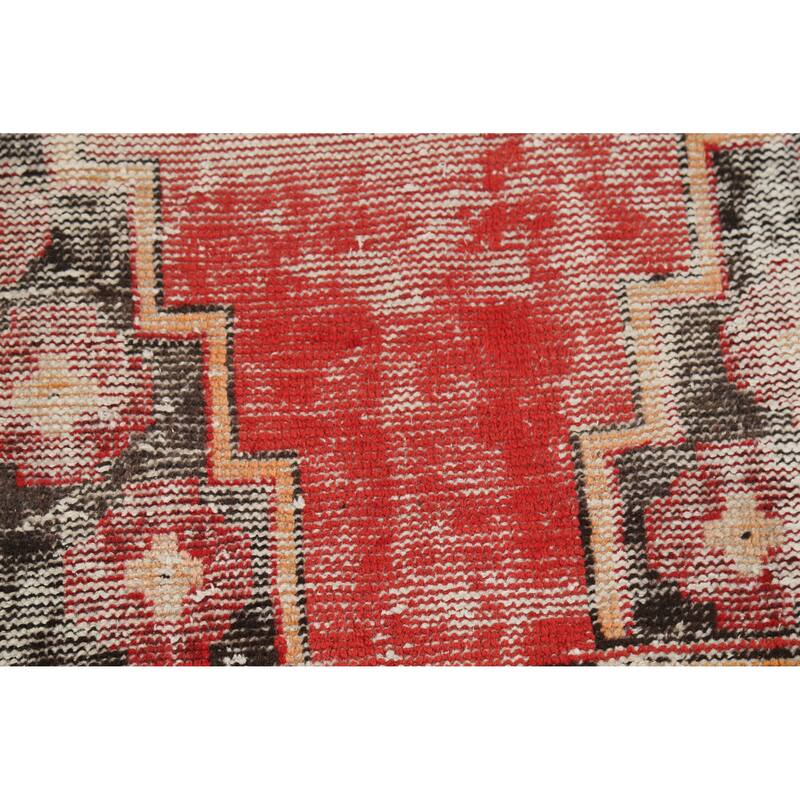 Hand Knotted Oriental 100% Wool Carpet Traditional Medallion Red Hamedan Area Rug - 6' 2'' X 3' 5''