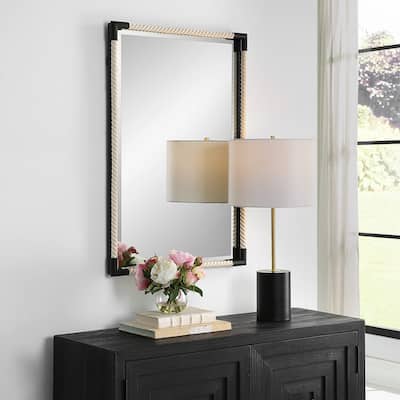 Twisted Rope Rectangular Wall Mirror - 36"