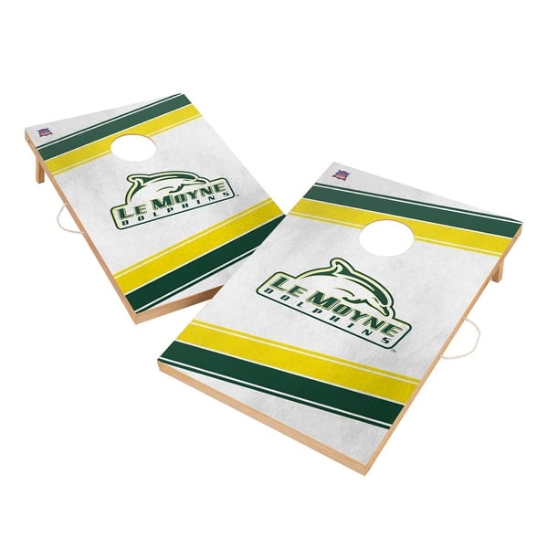 slide 2 of 5, Le Moyne College Dolphins Regulation 2x4 Cornhole Set