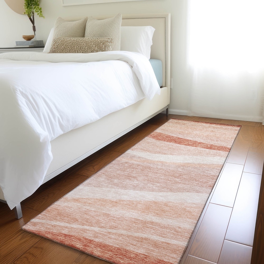 Machine Washable Indoor/ Outdoor Contemporary Deco Chantille Rug