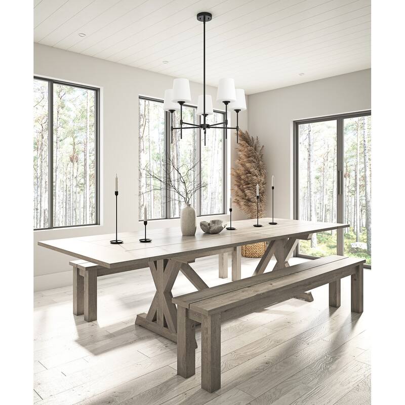 Modern Matte Black 5-Light Kitchen Island Chandelier with Milk White Glass Shades