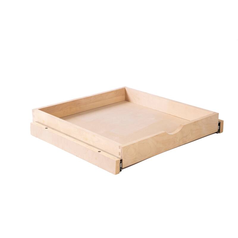 Couver Soft-Close Bottom Mount Cabinet Shelf Pull-Out Wood Drawer Storage