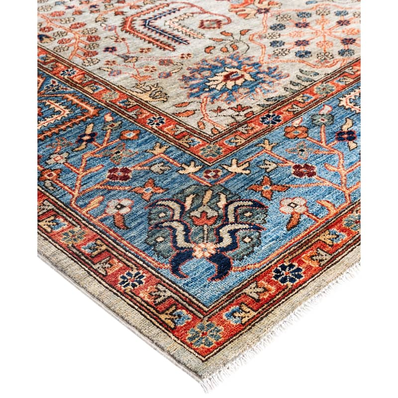 Serapi One-of-a-Kind Hand-Knotted Area Rug - Gray - 9' 2" x 11' 10"