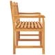 preview thumbnail 4 of 6, vidaXL 3-Seater Patio Bench with Table 59.1" Solid Teak Wood - 59.1" x 24.6" x 35.4"