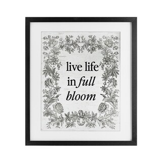 Stupell Vintage Life In Full Bloom Under Glass Framed Design By ...