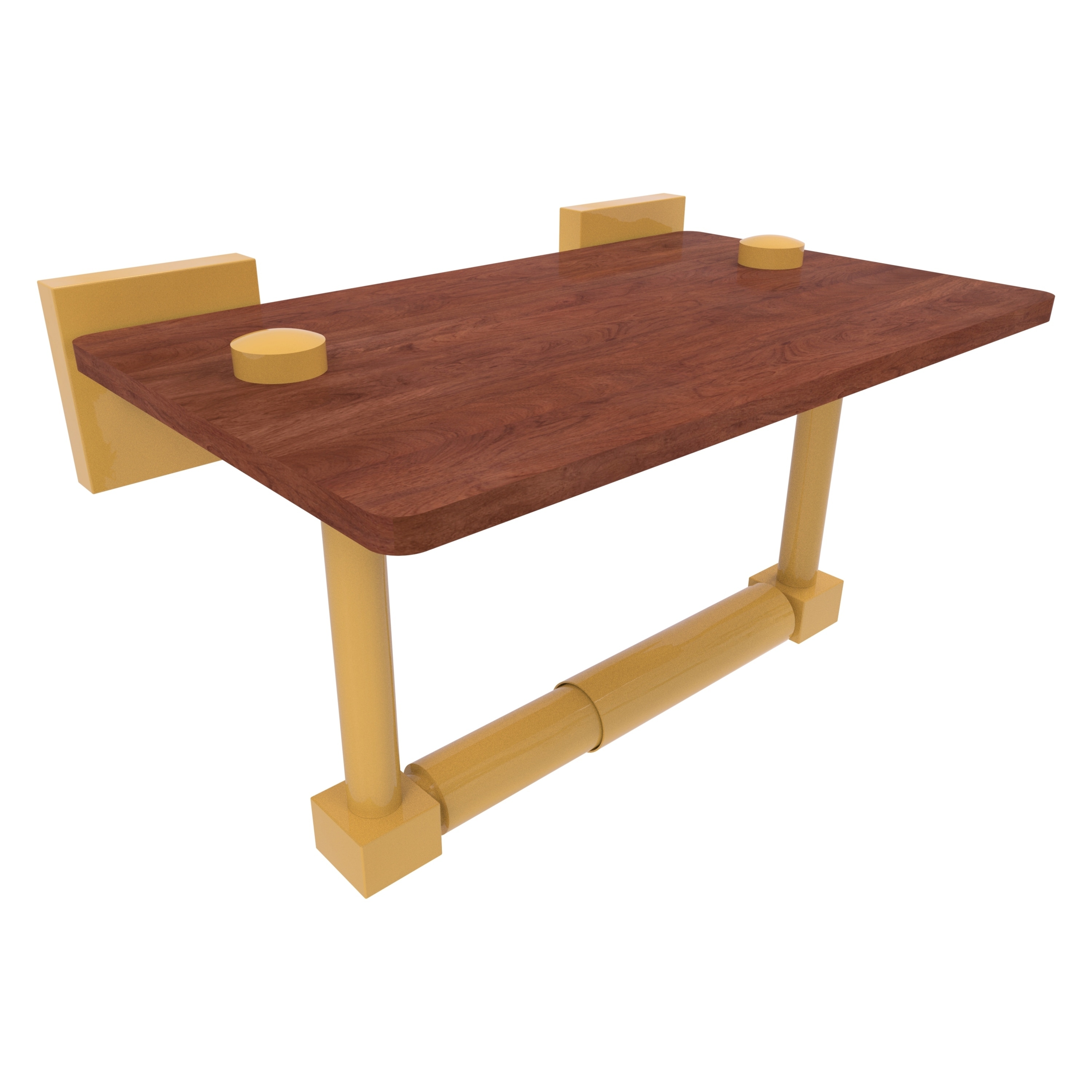 Allied Brass Montero 2 Post Toilet Paper Holder with Wood Shelf