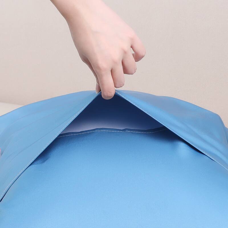 2Pcs Pillow Cases, Soft Cooling Pillow Covers with Envelope Closure - Purple Blue