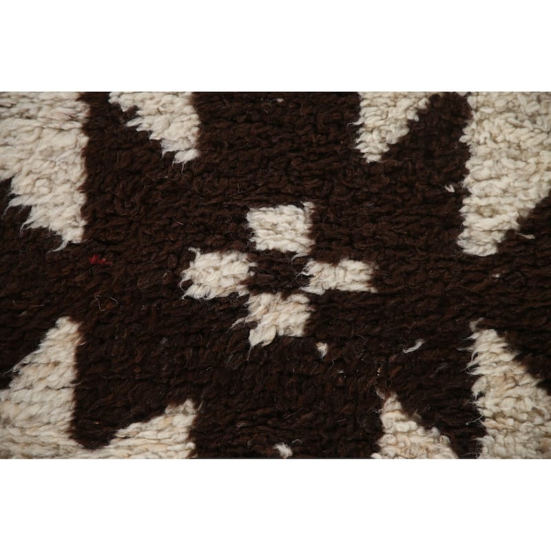 Natural Dye Kurdish Turkish Runner Rug Hand-knotted Wool Carpet - 3'4"x 11'4"