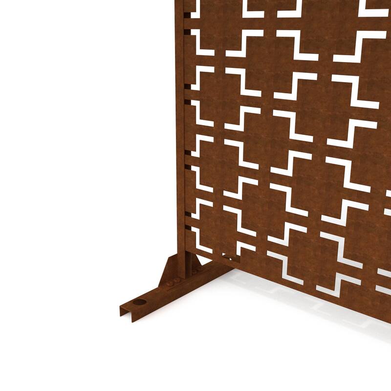 Outdoor Privacy Screen with Stand (Set of 2)