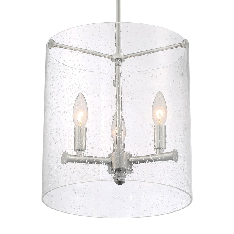 Bellevue NVP30010 Tussle 3 Light 12" Wide Taper Candle Mini Pendant - Brushed Nickel