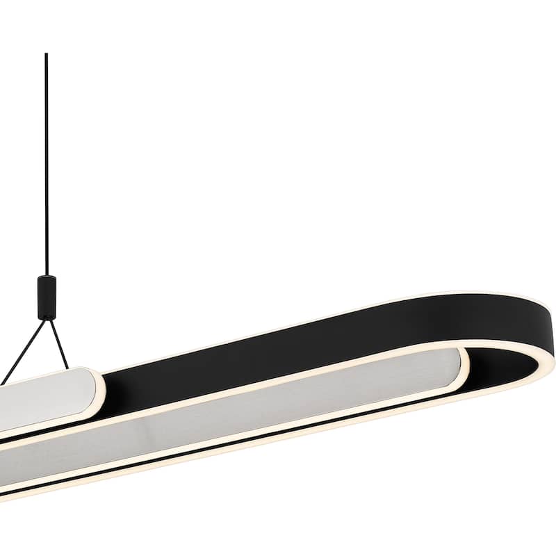 Mira Integrated LED Matte Black Island Light