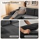 preview thumbnail 18 of 26, Indoor 108" Oversized Loveseat Sofa Lounge Chair with Fluffy Comfy Cloud Couch - 1 Set