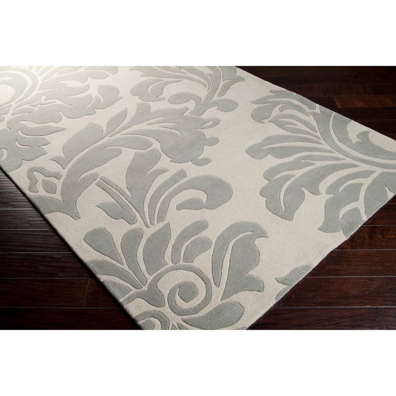 Hand-tufted Bay Leaf Modena Wool Area Rug - 9'9" Square/Surplus