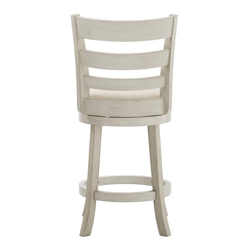 Verona Ladder Back Swivel Counter Height Stool by iNSPIRE Q Classic