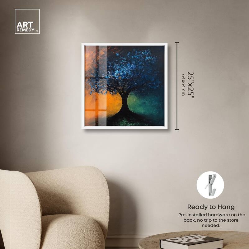 Tree of Opposites II Shadowbox by Art Remedy