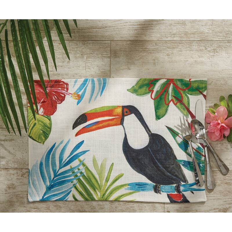 Split P Tropical Paradise Toucan Placemat Set of 4 - 13" x 19"