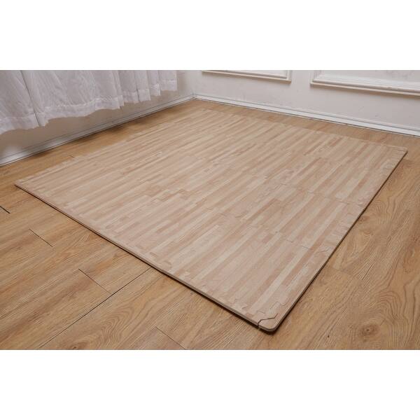 Ottomanson Soft Eva Foam Mat Wood Print Flooring Tiles 16pc 12 X12 Overstock 31626175