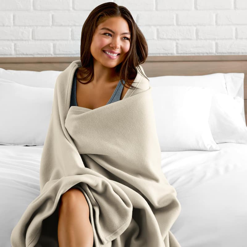 Bare Home Lightweight Polar Fleece Blanket