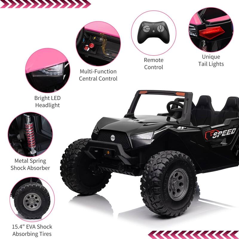 24V Kids 2 Seaters Ride On UTV with Remote Control
